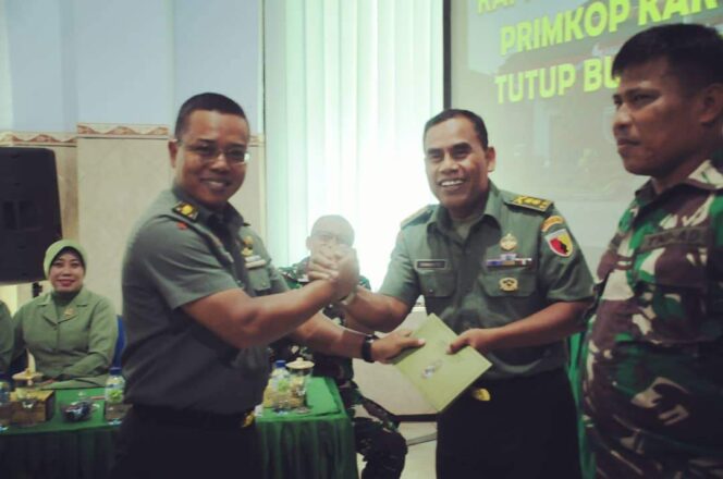 
					Kasrem 082/CPYJ Apresiasi Kinerja Pengurus Primkop Kartika Citra Panca Yudha Jaya