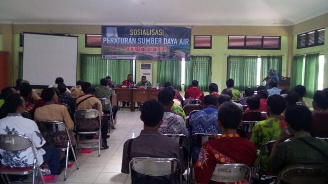 
					SOSIALISASI PERATURAN SUMBER DAYA AIR BERDASAR PERDA NO: 21 TAHUN 2018 TENTANG IRIGASI