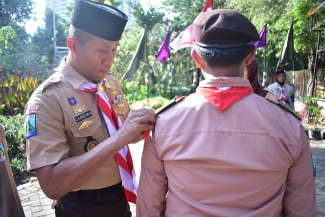 
					Wujudkan Generasi Penerus yang Tangguh, Dandim Surabaya Timur Bekali Peserta Saka Wira Kartika