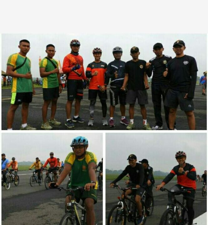 
					Angicipi Cycling Club, Meriahkan HUT TNI AU ke-73 di Lanud Iswahyudi