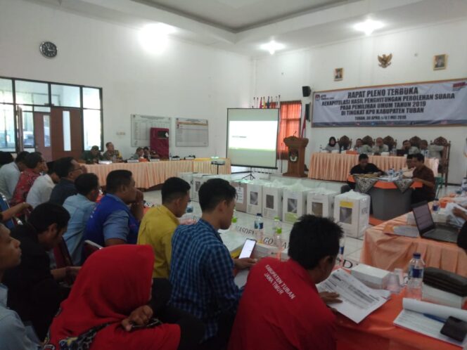 
					Rekapitulasi Suara Tingkat Kabupaten Ditinjau Wabup.