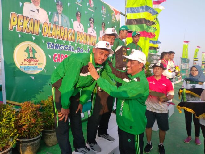 
					Cabor Voli Pantai, Tuban Dapatkan Medali Perak dari Tim Putra dan Tim Putri Sumbang Perunggu.