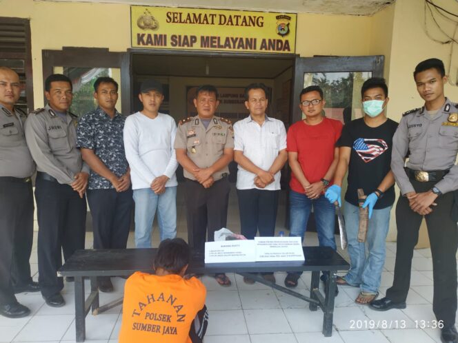 
					Satreskrim Sumberjaya Berhasil Amankan Pelaku Pembunuhan