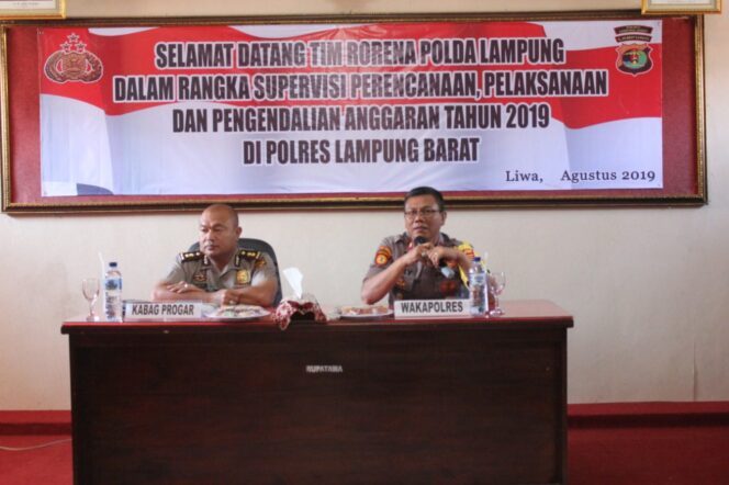 
					Kunjungan tim Supervisi Dari Rorena Polda Lampung Ke Polres Lampung Barat