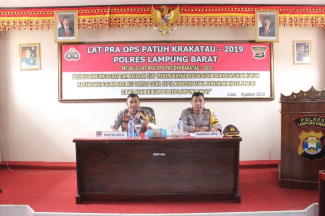 
					Mengelar Latihan Pra Operasi (LatPra Ops) Kepolisian Resor Lampung Barat