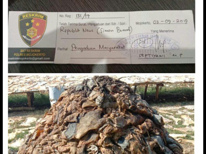 
					Warga Puri Keluhkan Bau Pabrik Kulit “RNews Layangkan Surat Pengaduan Ke Polres Mojokerto