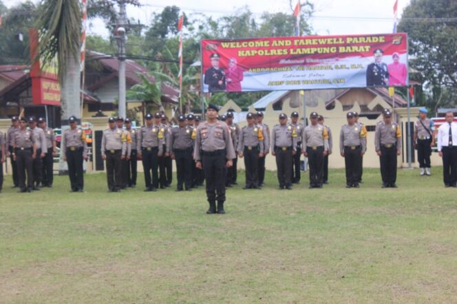 
					Penyambutan Kapolres Baru Di Polres Lampung Barat