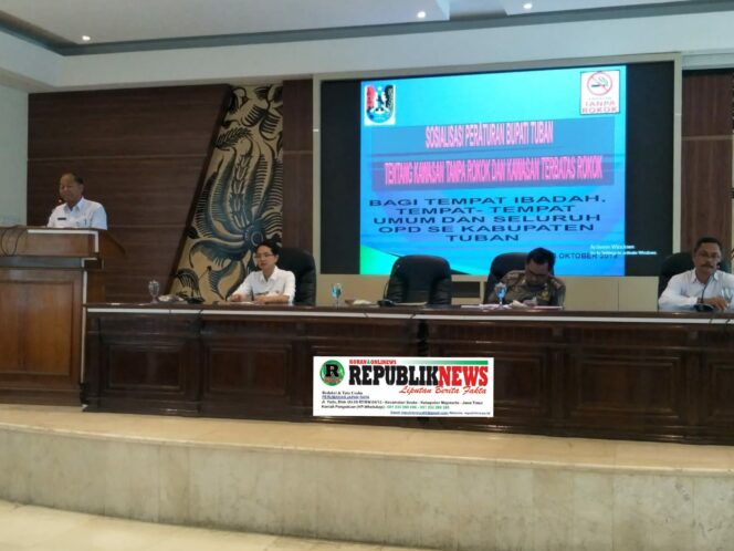 
					Dinas Kesehatan Kabupaten Tuban Gelar Sosialisasi Peraturan Bupati , Tentang KTR dan KTBR.