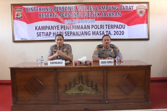 
					Kapolres Lampung Barat Soaialisasikan Penerimaan Angota Polri Tahun 2020