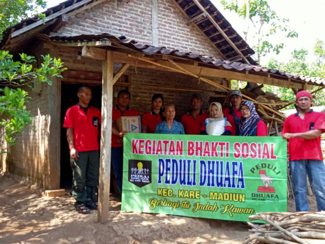 
					Baksos Peduli Dhuafa Bersama Kelompok Anak Muda Kreatif Kecamatan Kare Madiun