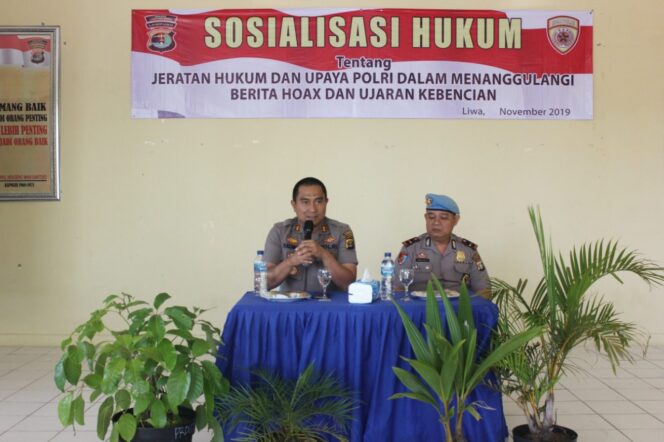 
					Kapolres Lampung Barat Mengelar Sosialidasi  Hukum Yang Di selegarakan Oleh Bag Sumda