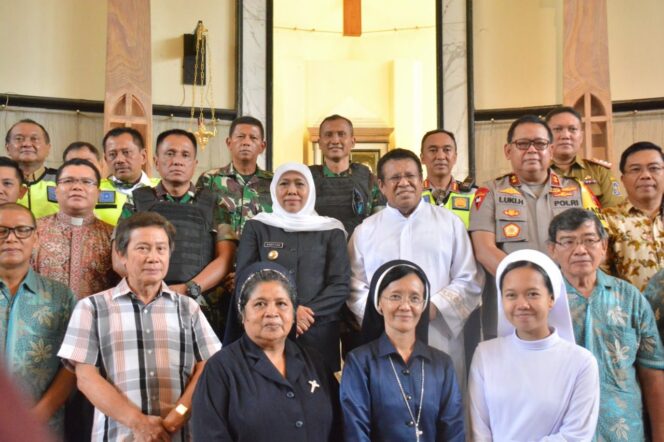 
					Sambang ke Gereja, Tiga Pilar Jawa Timur Pastikan Harmonious Partnership