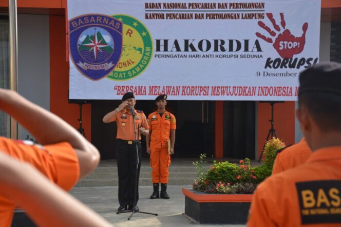 
					“Stop Korupsi dan Jaga Integritas” Slogan Basarnas Lampung Dalam Peringatan Hari Anti Korupsi Sedunia 2019