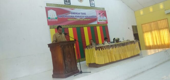 
					Bimbingan Teknis dan Penyusunan Pembakuan Nama Rupa Bumi