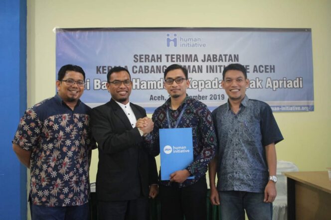 
					Didi Apriadi Jabat Kepala Cabang Human Inititive Aceh