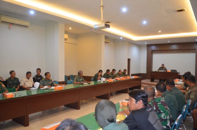
					Rakor Pencocokan Data, Kolonel Sudaryanto Himbau Prajurit Optimalkan Kinerja