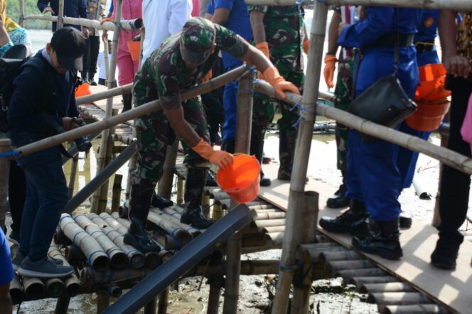 
					Forkopimda Surabaya Tebar Ribuan Bibit Kepiting dan Mangrove