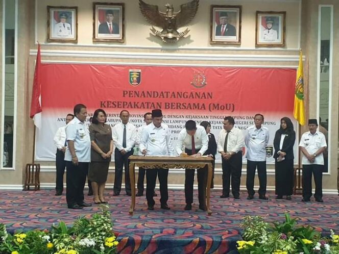 
					Penandatanganan Kesepakatan Bersama Antara Pemda Lampung Barat Dan Kejari Lampung