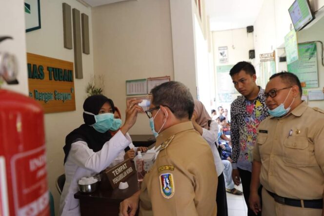 
					Sejumlah Fasilitas Ditinjau Wabup Tuban , Terkait Covid-19.