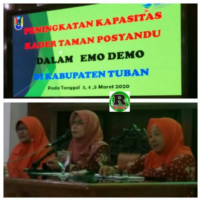 
					Dinkes Tuban Gelar Peningkatan Kapasitas Kader Taman Posyandu Dalam Emo Demo