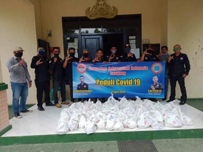 
					Aksi Wartawan Lampung Peduli Covid 19