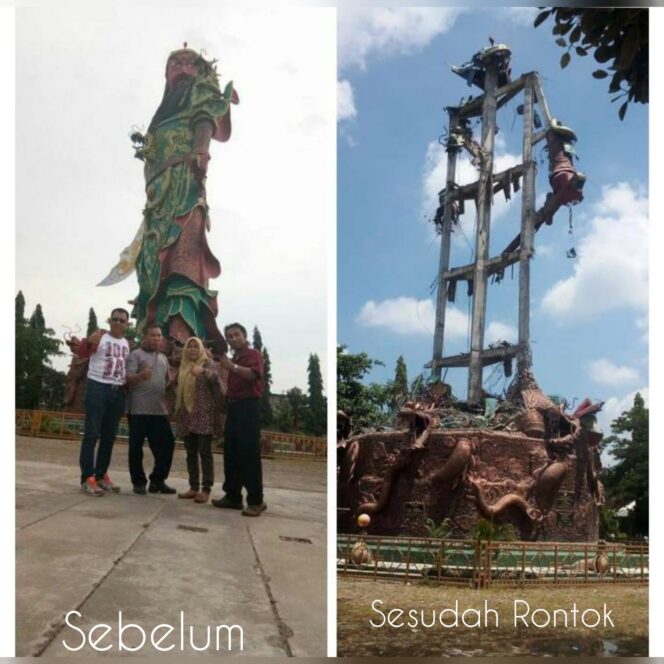 
					Paska Insiden Rontoknya Patung Kongcu Kwan Sheng Tee Khoen. Ketua DPRD Tuban :  Jangan dibangun kembali, takutnya ada efek penolakan dari masyarakat lagi.