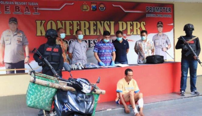 
					 Masuk Bui Tiga Kali , Tak Jera, Kembali Congkel Rumah Warga Plumpang Tuban.