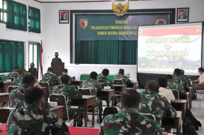 
					Rapat Evaluasi, Letkol Kuwat Mulyono Bahas Program Kerja Semester I