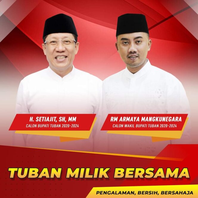 
					5 Partai Berikan Rekom Pada Pasangan Setiajit dan Armaya Sebagai Cabup- Cawabup Tuban 2020-2024.