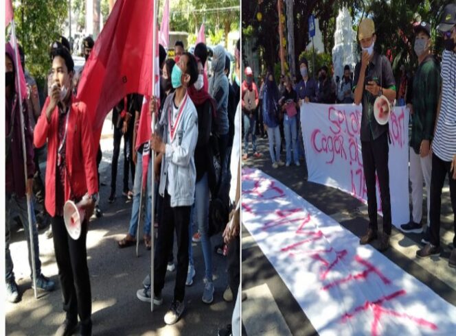 
					Unjuk Rasa di Kantor Bupati Banyuwangi Menolak Perluasan TWA Kawah Ijen Merapi