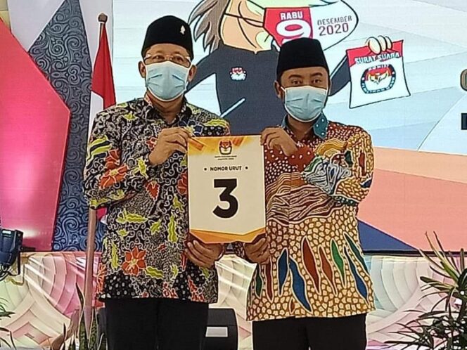
					Pasangan Setiajit – Armaya ( Setia -negara ) Mendapatkan Nomor Urut 03, Lindra -Riyadi 02 dan Khozanah – Anwar 01.