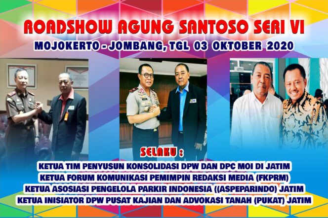 
					ROADSHOW AGUNG SANTOSO SERI VI PEMBENTUKAN DAN KONSOLIDASI MOI