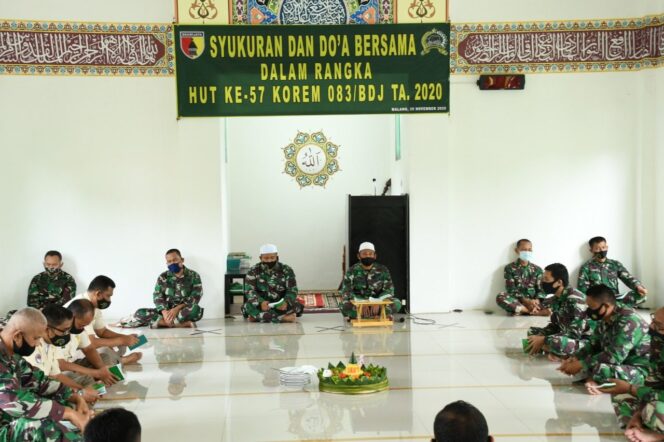 
					HUT Korem Baladhika Jaya ke-57 Digelar Sederhana