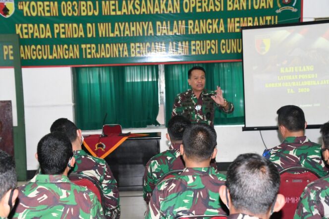 
					Brigjen Yoyok Bagus Akhiri Latihan Gladi Posko 1 Korem Baladhika Jaya