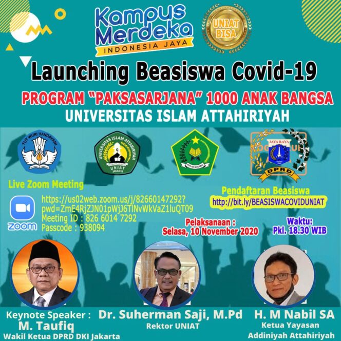
					Universitas Islam Athariyah Launching Program Sarjana Bagi 1.000 Anak Bangsa