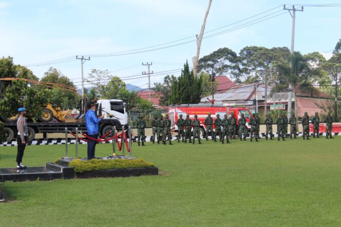 
					Anggota Makodim 0422/Lampung Barat Laksanakan Apel Siaga Bencana 
