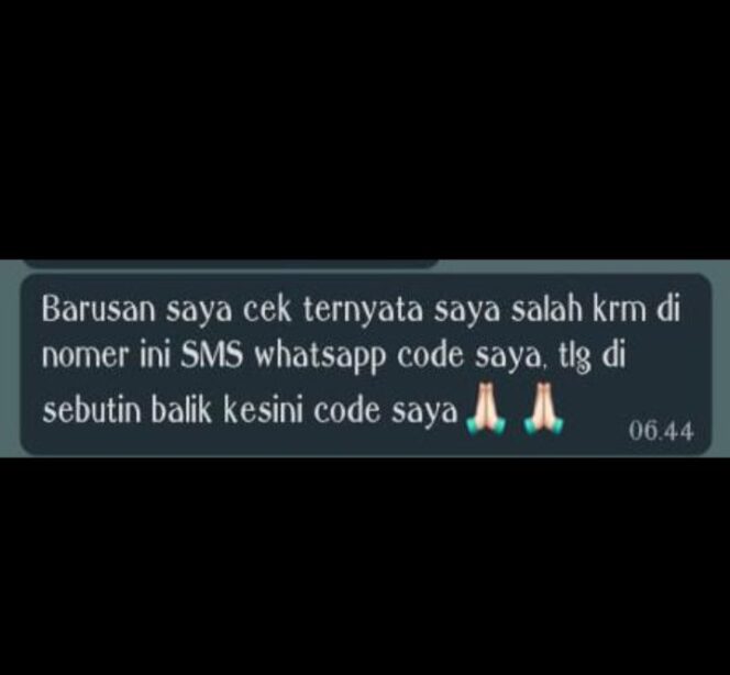 
					Waspada…Jangan Bagikan Kode One Time Password (OTP) Pribadi Kepada Orang Lain