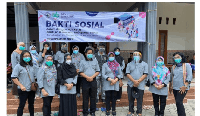 
					Giat HUT ke-36 RSUD dr.R. Koesma Tuban Gelar Serangkaian Kegiatan. (“satukan tekad menuju Tuban bebas covid-19”).