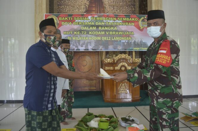 
					Doa dan Tasyakuran sambut HUT Kodam Brawijaya di Lamongan