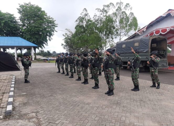 
					Pilkada Boven Digoel Diundur, Satgas Pamtas Yonif Mekanis 516/CY tetap Siaga
