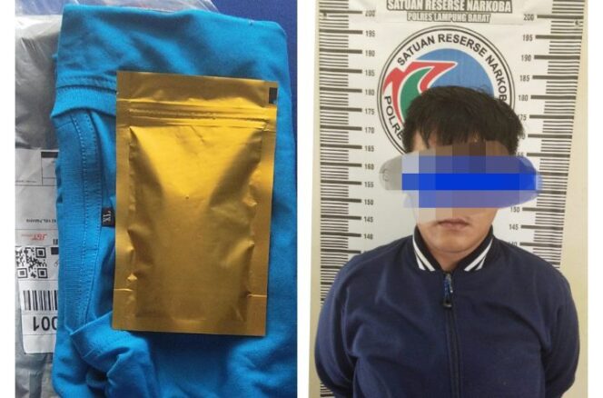 
					Satuan Reskoba Polres Lampung Barat Amankan Pelaku Kasus Tindak Pidana Narkotika