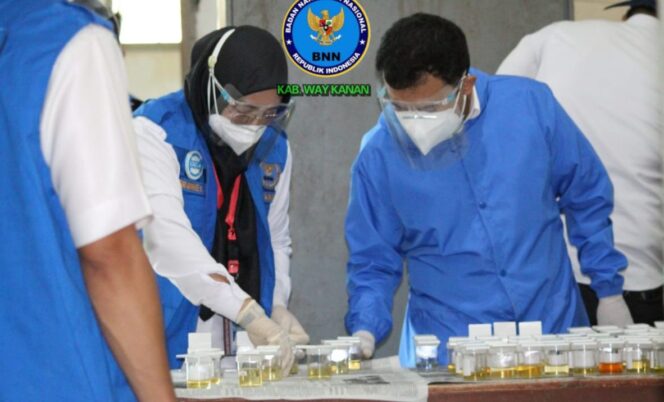 
					Sosialisasi P4GN & Tes Urine Pejabat Tinggi Eselon II A – III B Kabupaten Way Kanan
