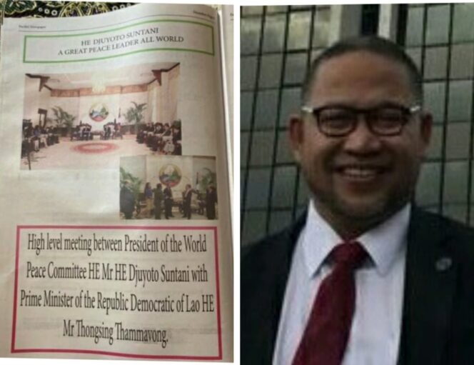 
					Laporan Pacifist Journal Brazil “HE DJUYOTO SUNTANI A GREAT PEACE LEADER ALL WORLD”