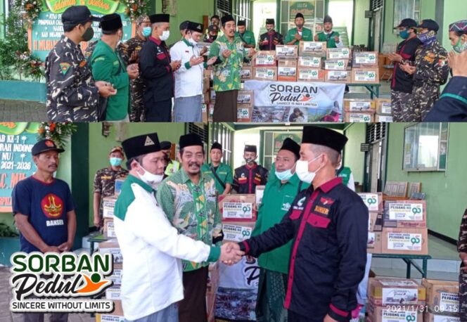 
					Peringati HARLAH NU ke 95, “PAC GP Ansor Sooko Bersama Komunitas Suban Peduli” Salurkan Bantuan Sosial