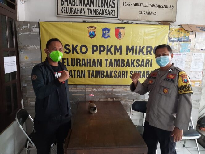 
					Polsek Tambaksari Turut Andil Dalam Peran PPKM Mikro