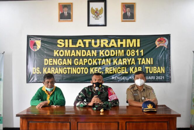 
					dalam Rangka Wujudkan Hanpangan Nasional,Dandim 0811 Tuban Pinta Jajarannya Terus dampingi Petani