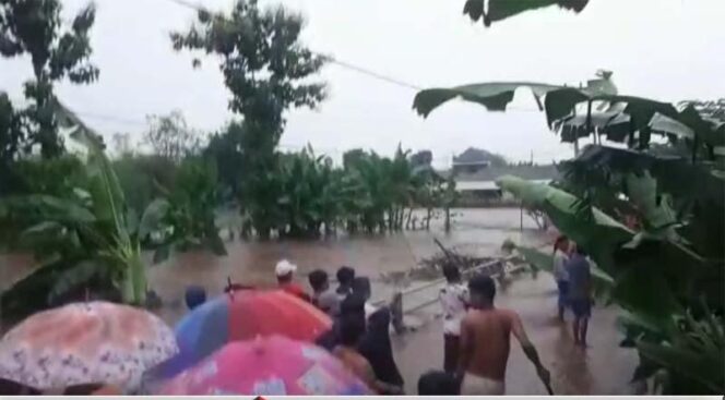 
					Sungai Legundi Meluap, Dua Kelurahan Terendam Banjir