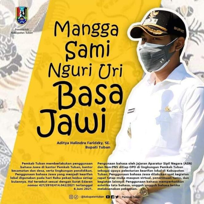 
					Monggo Sami Nguri Boso Jawi di Bumi Ronggolawe