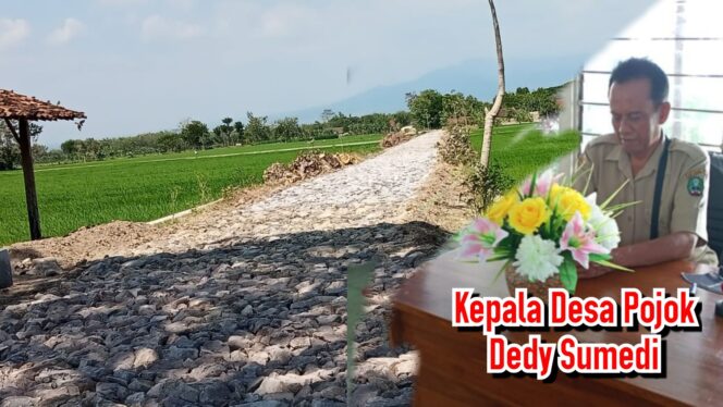 
					DARI DANA BKKD “PEMDES POJOK KAWEDANAN” BANGUN MAKADAM JALAN DESA