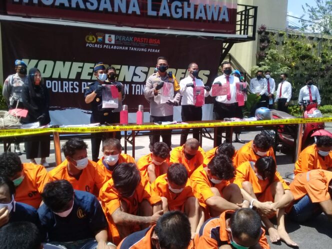 
					Polres Tanjung Perak Ringkus 46 Tersangka Dalam 6 Pekan